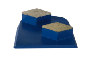 Doppelsegment eckig, Blau, Korn 14 - QC