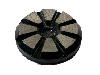 Puck Metallsegmente 80mm auf Klett Korn  30/40 HB