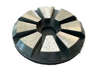 Puck Metallsegment 80mm auf Klett - Körnung 30/40 MB