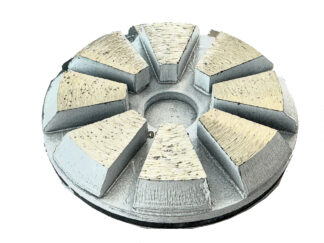 Puck Metallsegment 80mm auf Klett Korn 60/80 WB