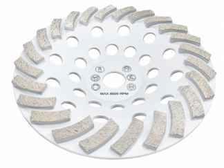 Topfscheibe "Turboshape" 180mm, Bohrung 22.2mm, WB